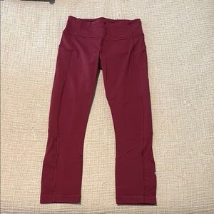 Lulu Lemon Maroon Leggings